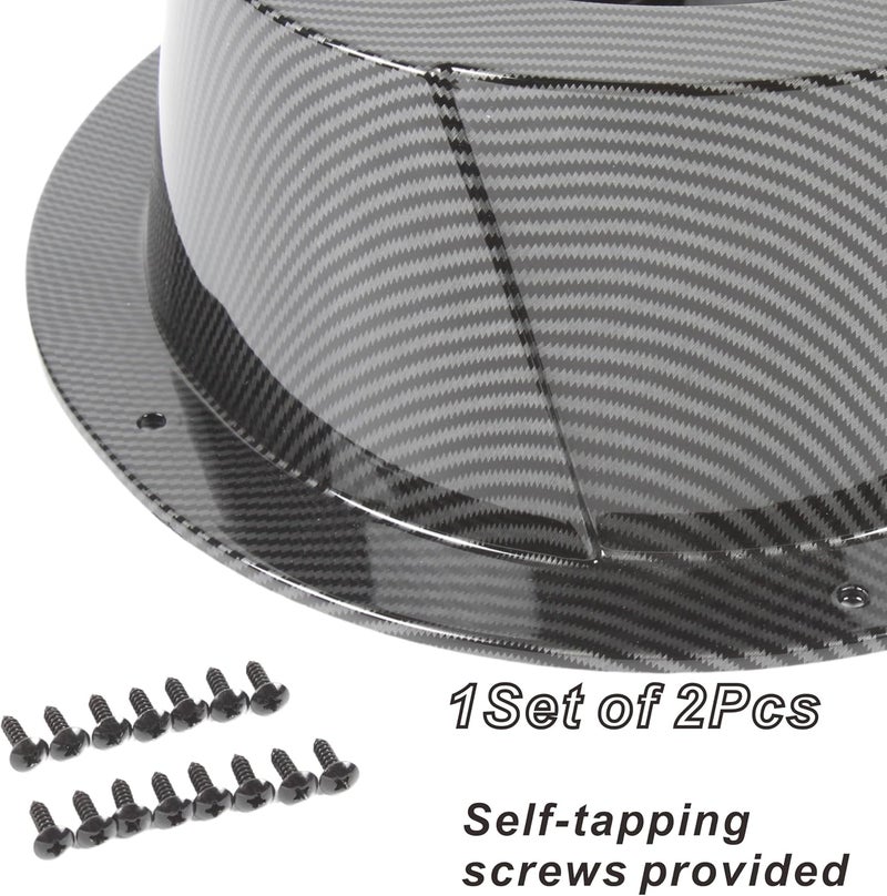 NARPES 2PCS Carbon Fiber Style 6x9'' inch Speaker Boxes for Car UTV ATV RV Boat Trunk Trailer Golf Cart Marine Universal Speaker Enclosures Pods Adapter Spacer Door Kick Panel Cab (Carbon Fiber Look) - Image 5
